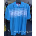 Men's T/C Yarn Dyed Positioned Stripes Polo Shirts
